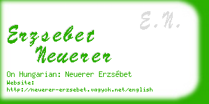 erzsebet neuerer business card